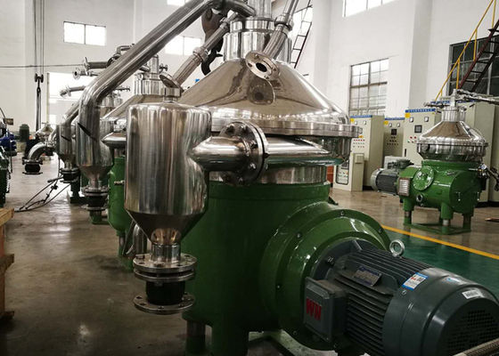 Separación centrífuga de aceite de coco virgen PLC Máquina de funcionamiento continuo
